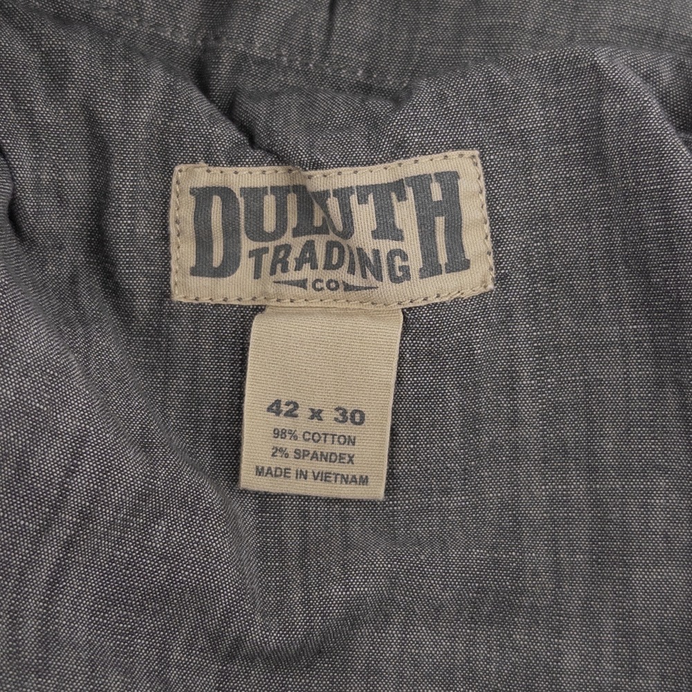 Duluth Trading Co Mens 42x30 Flex Ballroom Khakis Pants Tan Workwear Utility - Picture 11 of 16